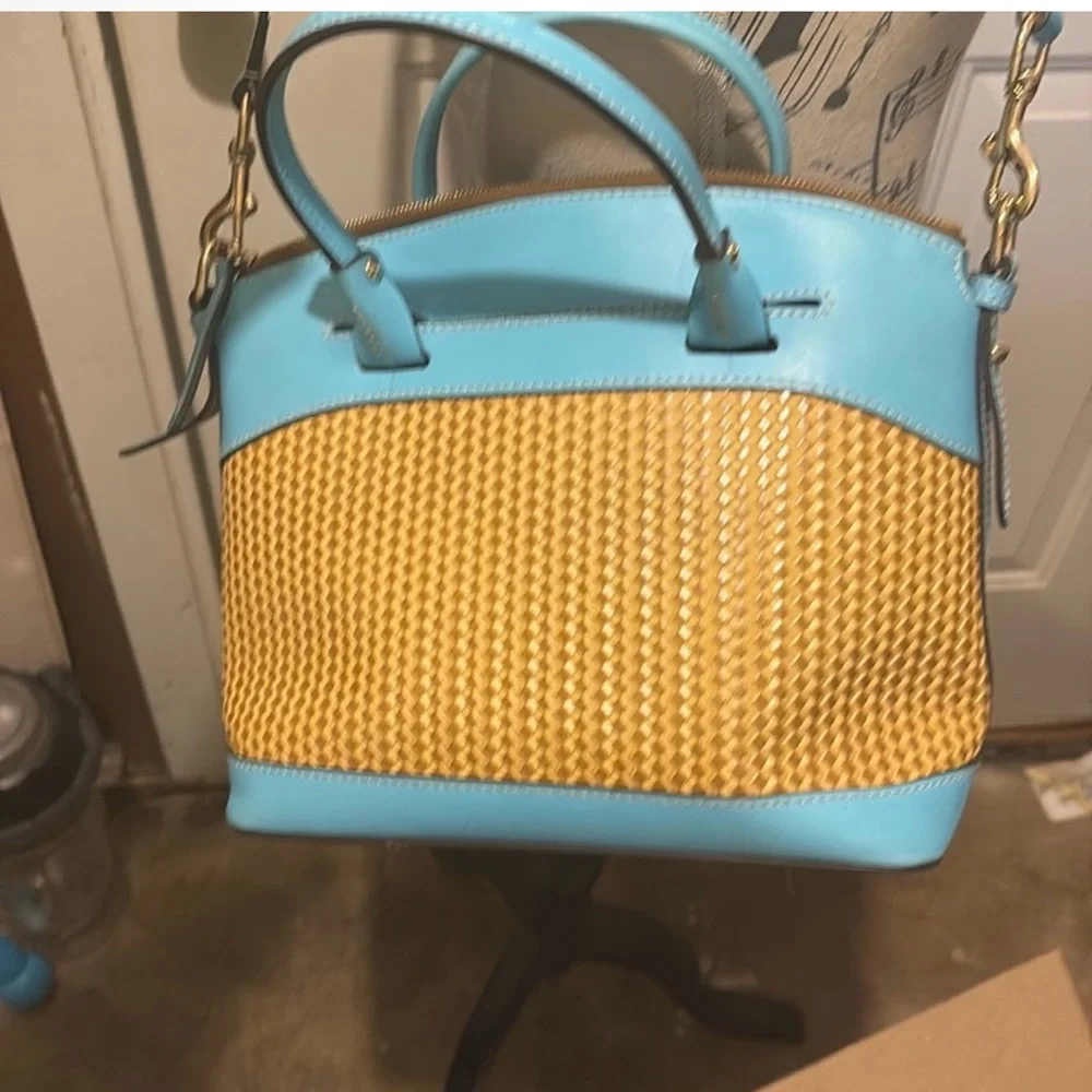 Dooney & Bourke Beacon Woven Domed Satchel - Picture 5 of 12